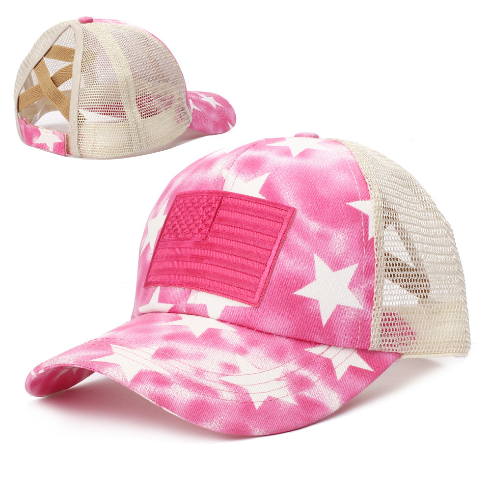 Wholesale Summer Visor American Flag Star Cross Baseball Cap